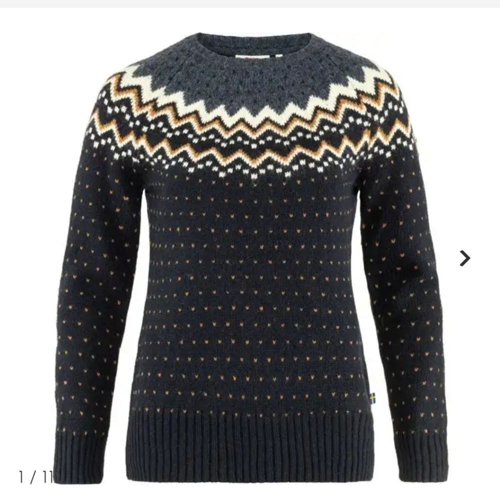 Fjallraven Ovik Knit Sweater in Dark Navy